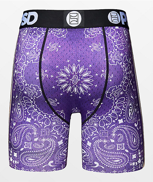 PSD Baller Bandana Purple Boxer Briefs