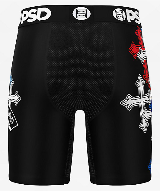 PSD Cool Hearts Black Boxer Briefs