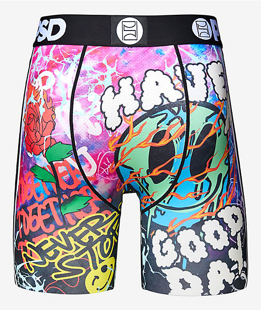 PSD Have A Good Day Black Boxer Briefs