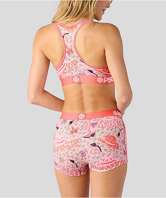 PSD Howdy Love Pink Boyshort Underwear