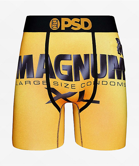 PSD Men's Magnum Wrapper Boxer Briefs, Gold, L at  Men's Clothing  store