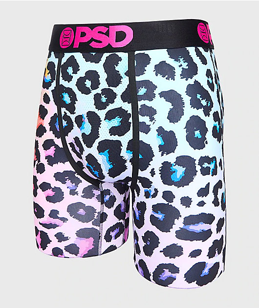 PSD Prism Cheetah Pink & Blue Boxer Briefs