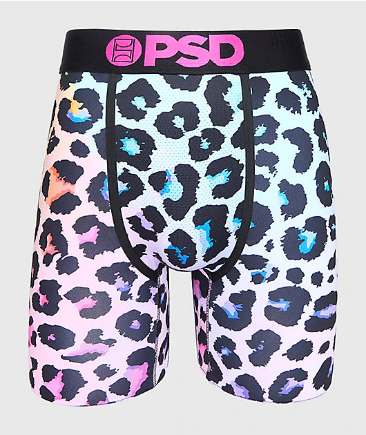 PSD Prism Cheetah Pink & Blue Boxer Briefs | Zumiez