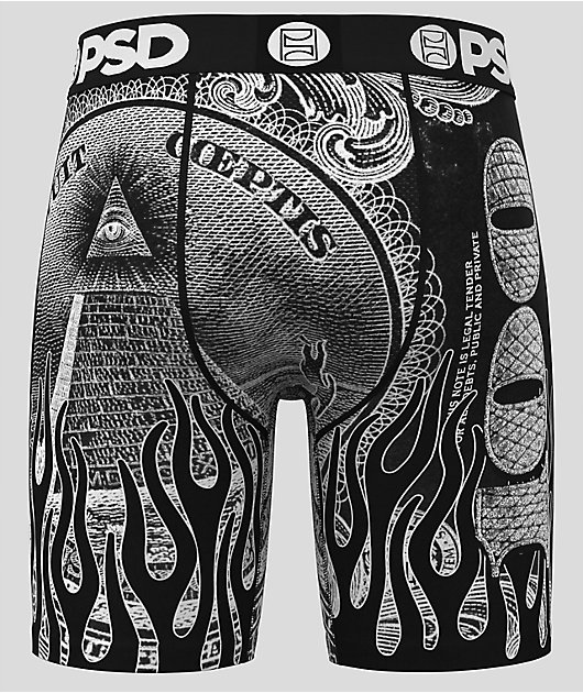 PSD Silver Band Black Boxer Briefs