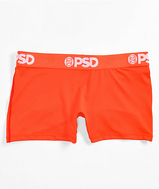 Lowrise Double Layer Boy Shorts - FINAL SALE - TANGERINE- SMALL