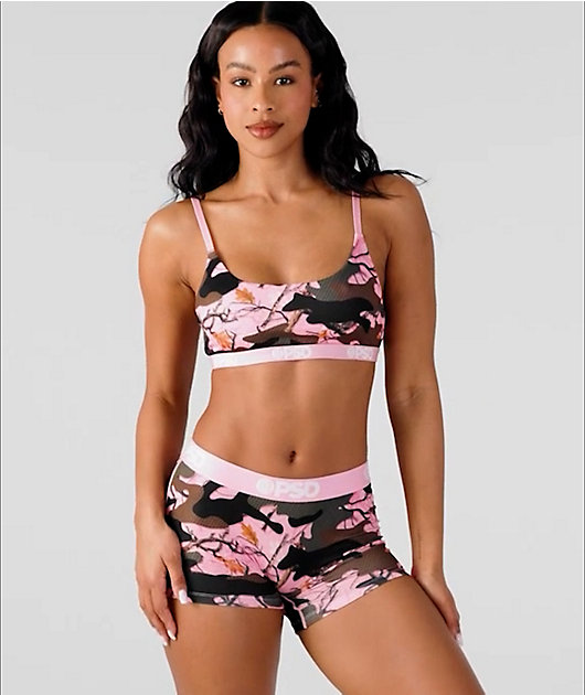 PSD Stealth Woods Pink Camo Bralette video