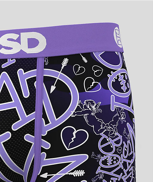PSD x $AD BOYZ by Junior H Purple Heart Boxer Briefs