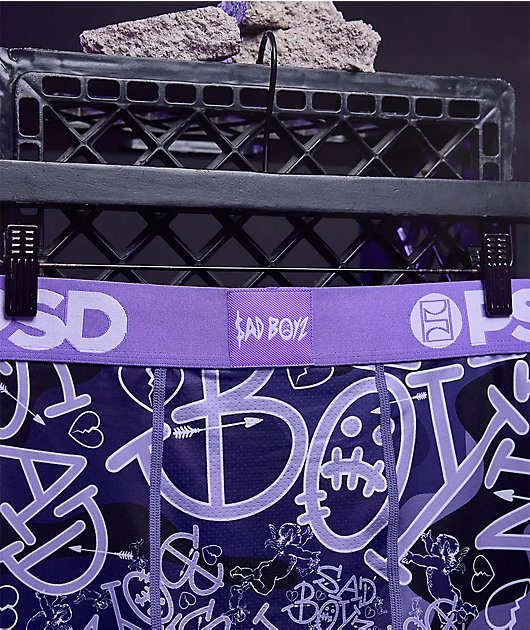 PSD x $AD BOYZ by Junior H Purple Heart Boxer Briefs