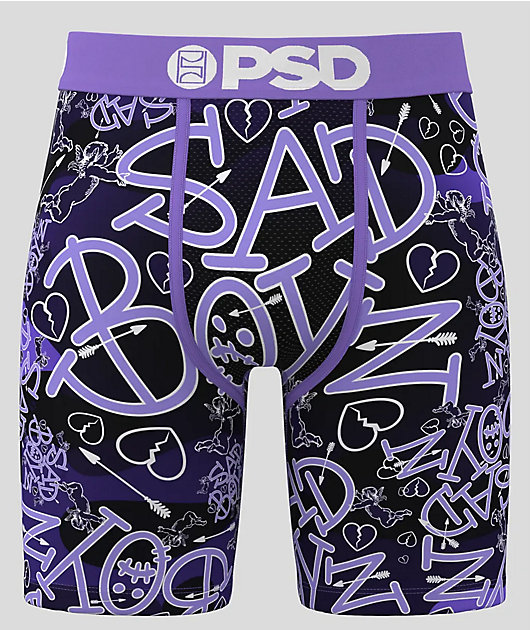 PSD x $AD BOYZ by Junior H Purple Heart Boxer Briefs