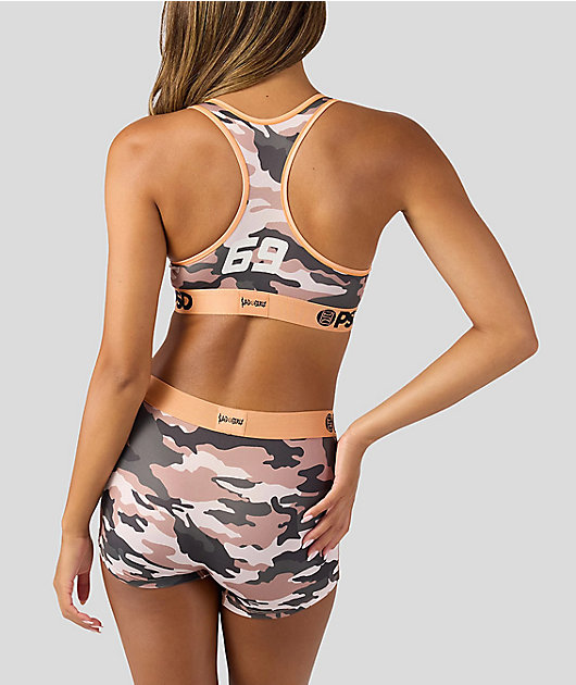 PSD x $AD GIRLZ by Junior H Camo Sports Bra