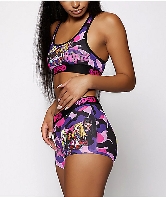 PSD x Bratz Purple Camo Sports Bra