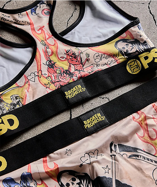 PSD x Broken Promises Lust Scorpion Beige Boyshort Underwear