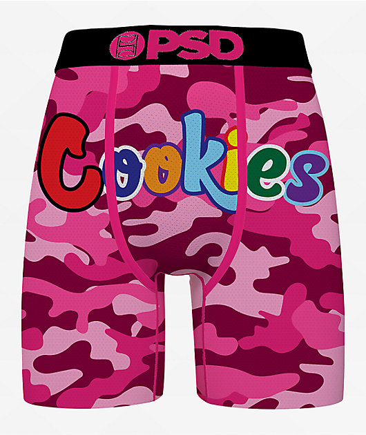 PSD x Cookies Pink Camo Boxer Briefs | Zumiez