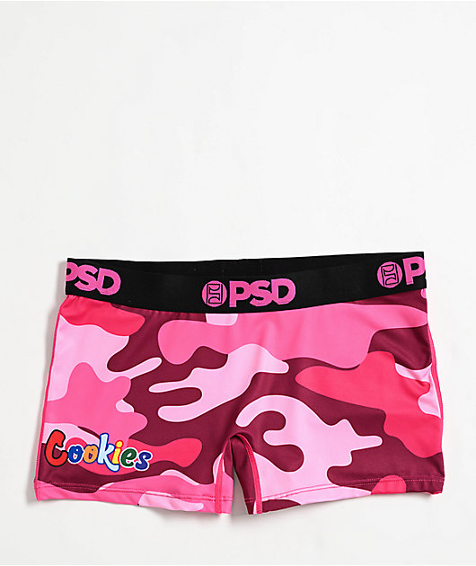 PSD x Cookies Pink Camo Boyshort Underwear Zumiez