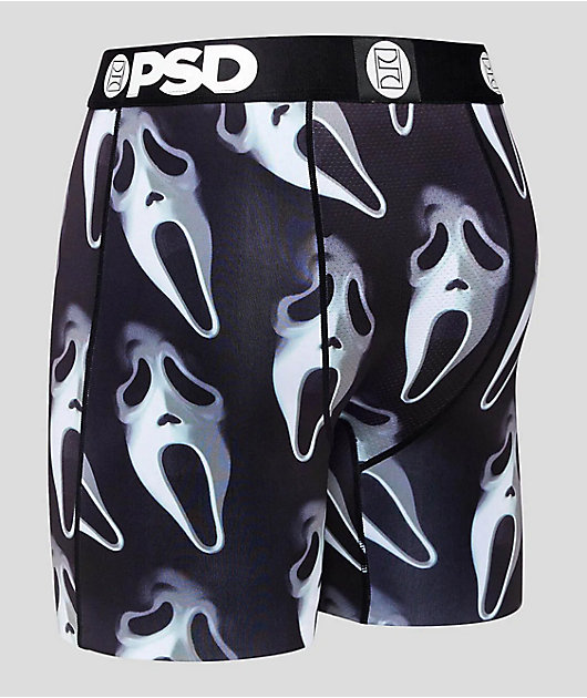 PSD Women's Ghost Face Gid Boy Shorts, Black, XS at  Women's Clothing  store