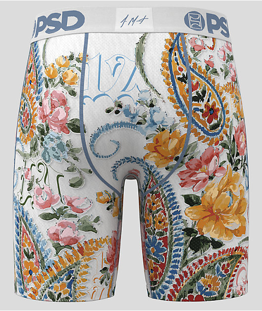 PSD x Ja Morant Stitched White Boxers | Zumiez