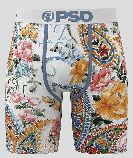 PSD x Ja Morant Stitched White Boxers | Zumiez