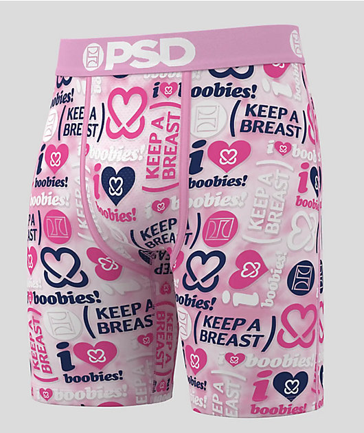 PSD x Keep A Breast Foundation Stacked Pink Boxer Briefs