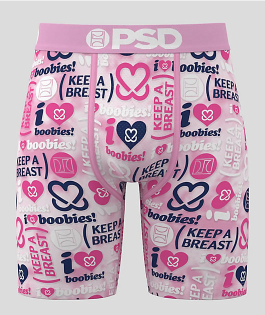 PSD x Keep A Breast Foundation Stacked Pink Boxer Briefs | Zumiez