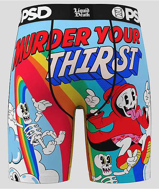 PSD x Liquid Death Reaping Rainbow Boxer Briefs