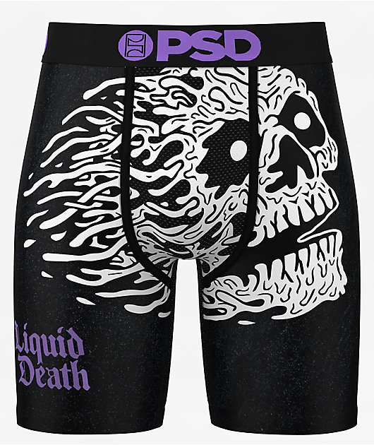 BLACK LAST PAIR OF LIQUID DEATH W/SKULLS DRAW STRING SHORTS FOR outlet MEN SIZE L