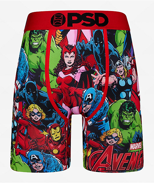 Boxer Enfant Marvel Captain America - Maille Respirante, élastique Confort, Pour Garçon