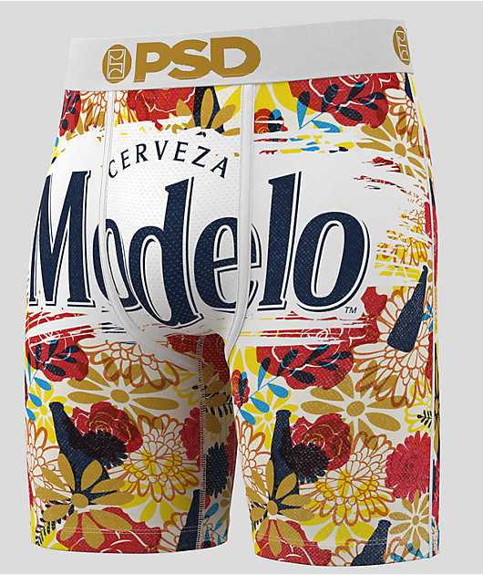 PSD x Modelo Floral White Boxers