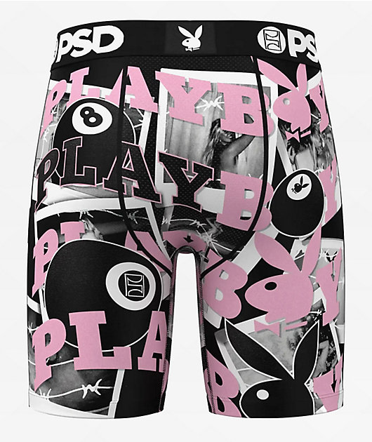 PSD x Playboy 8 Ball Black & Pink Boxer Briefs