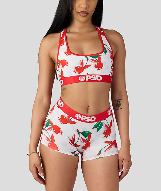 PSD x Playboy Cherry Lux Sports Bra | Zumiez