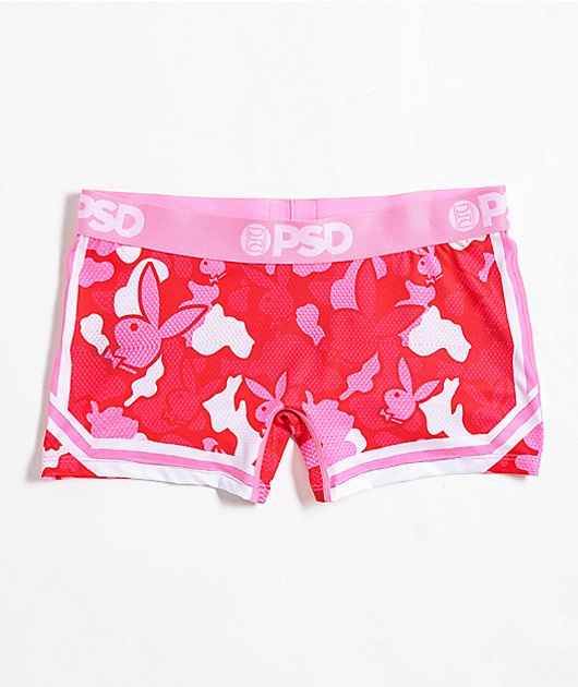 PSD x Playboy Love Camo Pink Boyshort Underwear