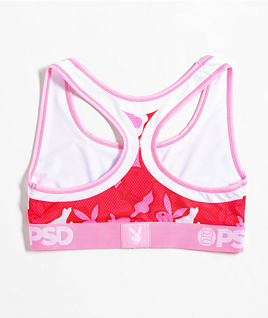 PSD x Playboy Love Camo Pink Sports Bra
