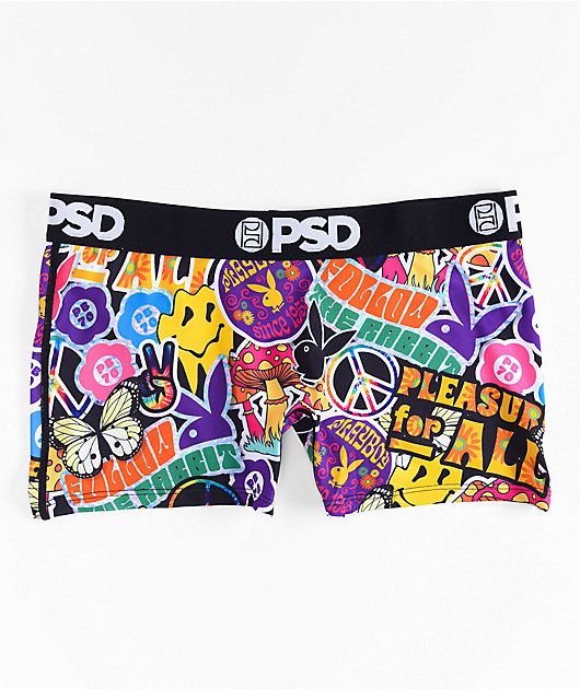 Buy Official Playboy Bunny Y2K Purple PSD Boy Shorts Underwear