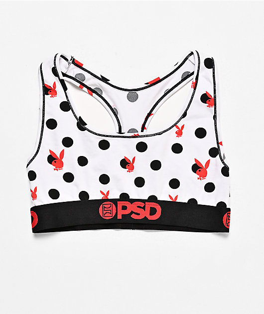PSD x Playboy Polka Dot Modal Sports Bra