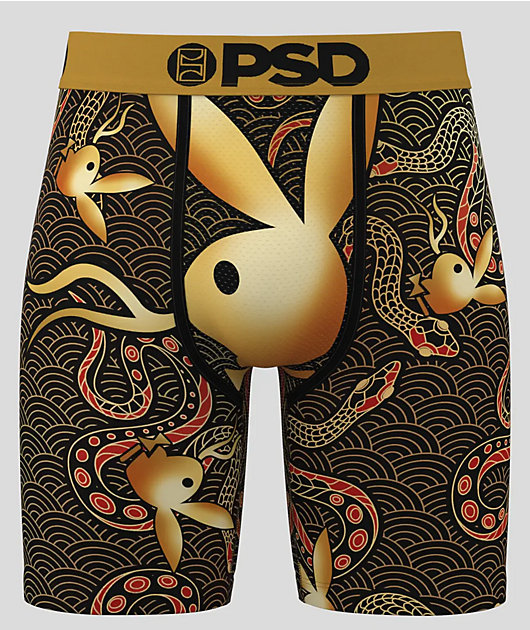 PSD x Playboy Snake Black Boxer Briefs