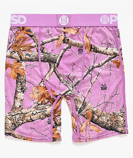 PSD x Realtree EDGE Kids Purple Camo Boxer Briefs
