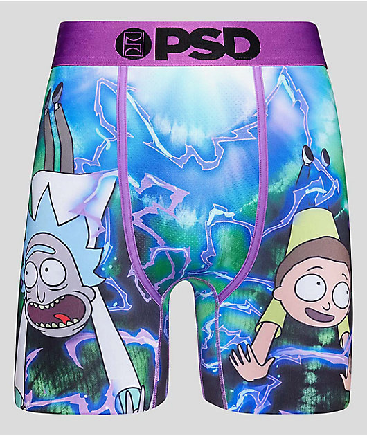 Buy Official Rick And Morty Melting Flames PSD Boxer Briefs