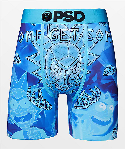 PSD x Rick And Morty Come Get Some Blue Boxer Briefs