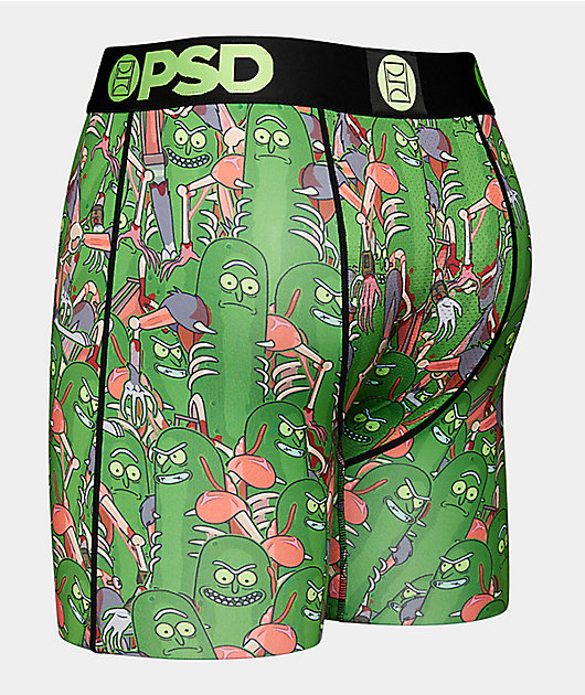 PSD x Rick and Morty Pickle Rat Green Boxer Briefs