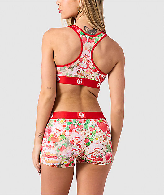 PSD x Strawberry Shortcake Berry Field Fever Red Boyshort Underwear