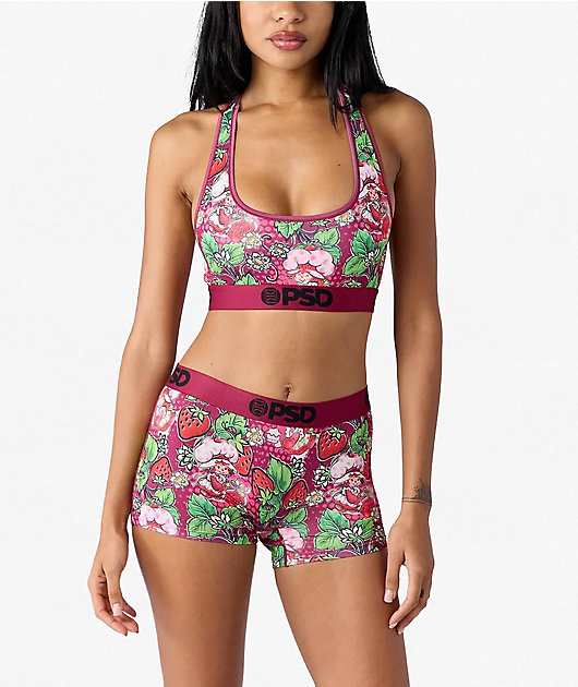 PSD x Strawberry Shortcake Dark Berry Purple Boyshort Underwear