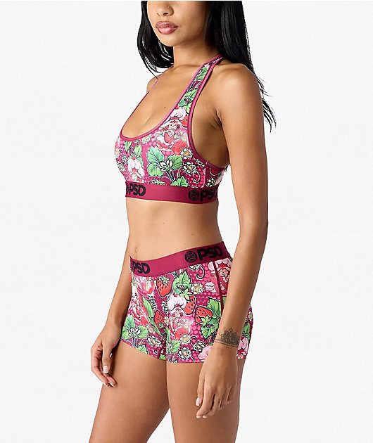 PSD x Strawberry Shortcake Dark Berry Purple Sports Bra