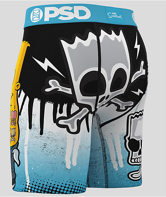 PSD x The Simpsons Hellraiser Bart Blue Boxer Briefs | Zumiez