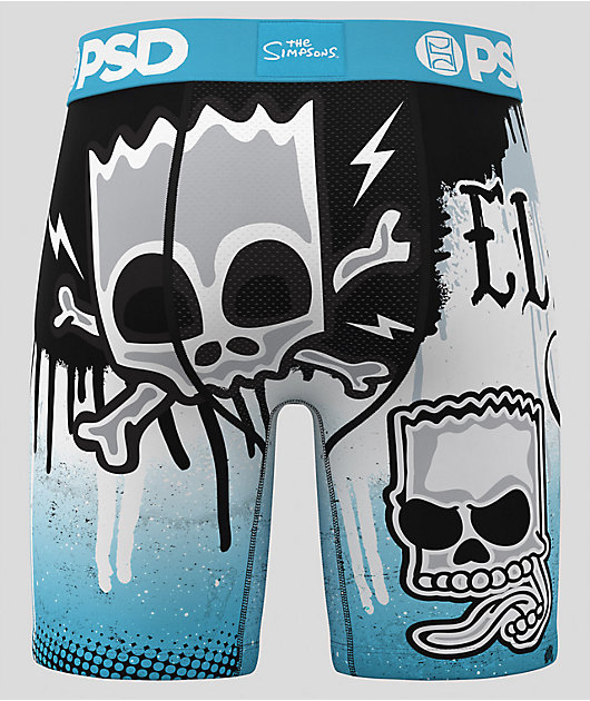 PSD x The Simpsons Hellraiser Bart Blue Boxer Briefs | Zumiez