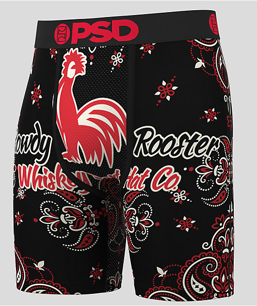 PSD x Whiskey Bent Rooster Black Boxers