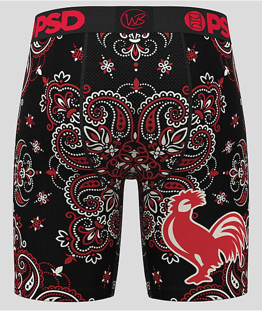 PSD x Whiskey Bent Rooster Black Boxers