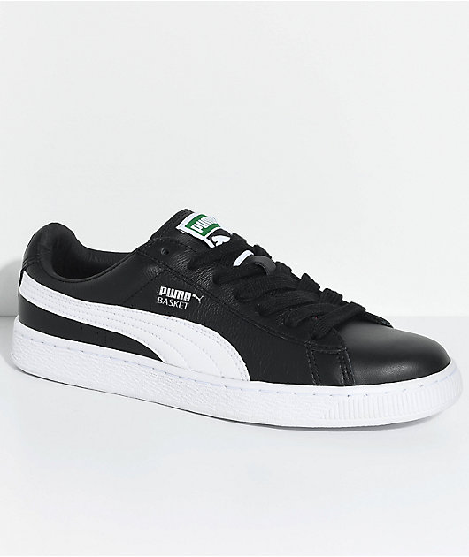 PUMA Basket Classic LFS zapatos en blanco y negro | Zumiez