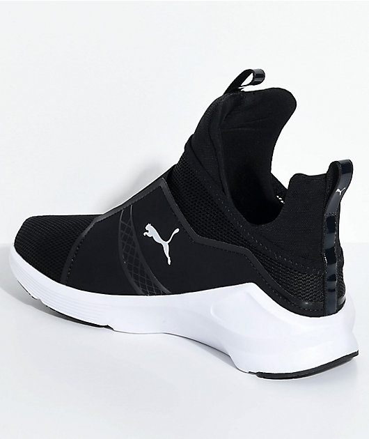 puma fierce core black and white