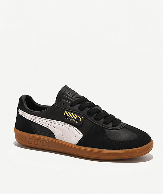 PUMA Palermo Black, Feather Gray & Gum Shoes | Zumiez