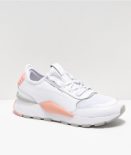 puma grey and pink shoes