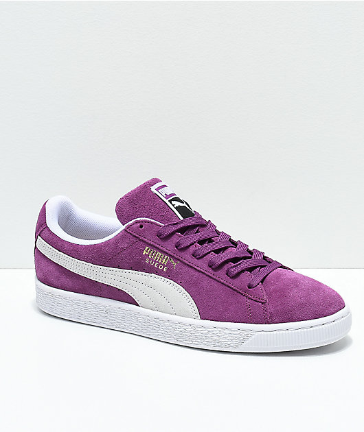 puma purple suede shoes